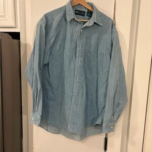 American Eagle Outfitters Light Blue Casual Shirt